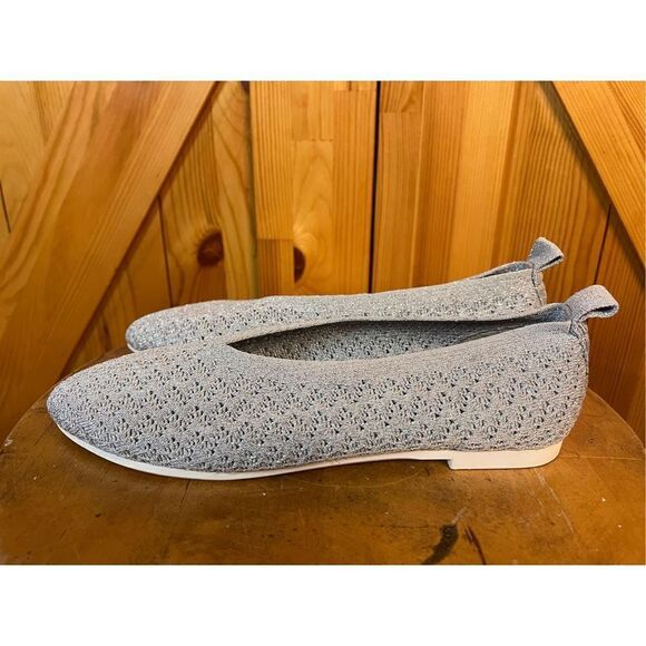 Bernie Mev Women's Safira Slip-On Flats Gray/Silver EU 38 US 7.5 - Picture 1 of 7